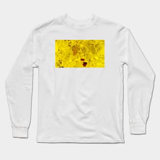 Yellow Marble Texture Long Sleeve T-Shirt